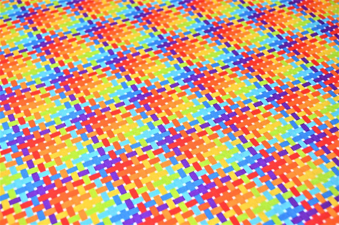 Rainbow Digital Printed 100% Cotton Fabric