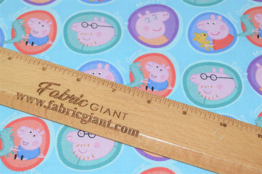 Blue Peppa Pig Print