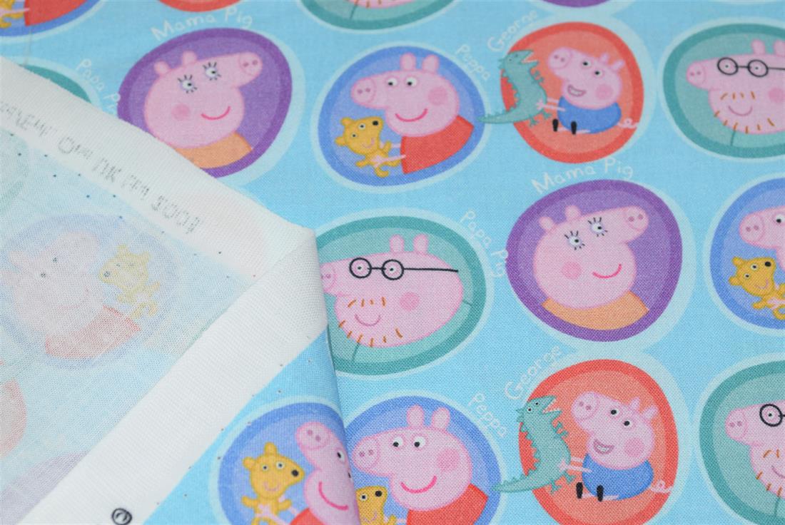 Blue Peppa Pig Print