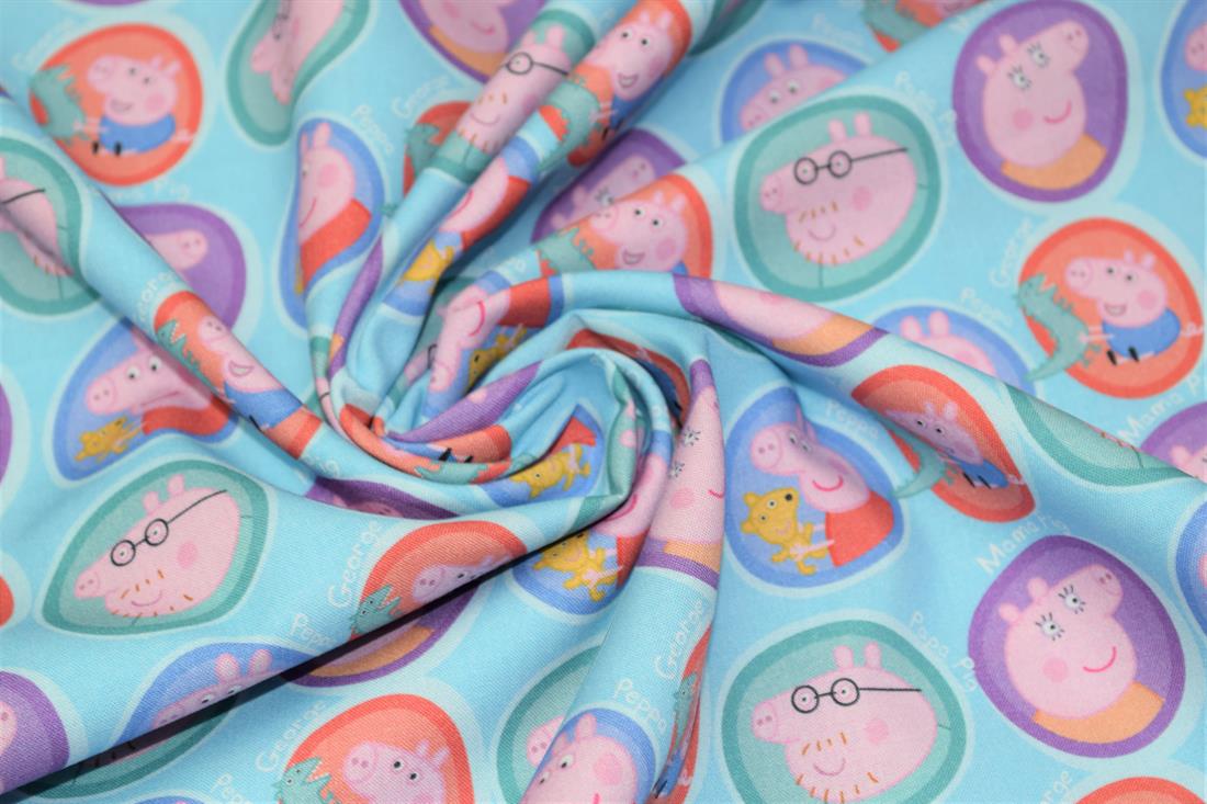 Blue Peppa Pig Print