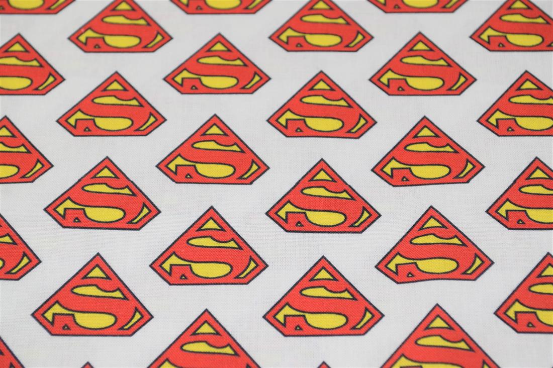 White Superman Print