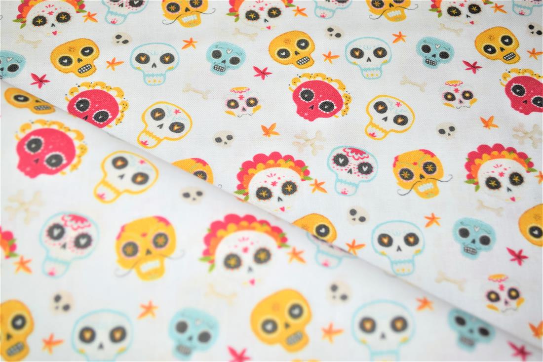 Printed 100% Cotton, Skulls Fabric