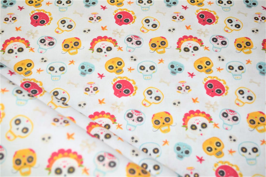 Printed 100% Cotton, Skulls Fabric