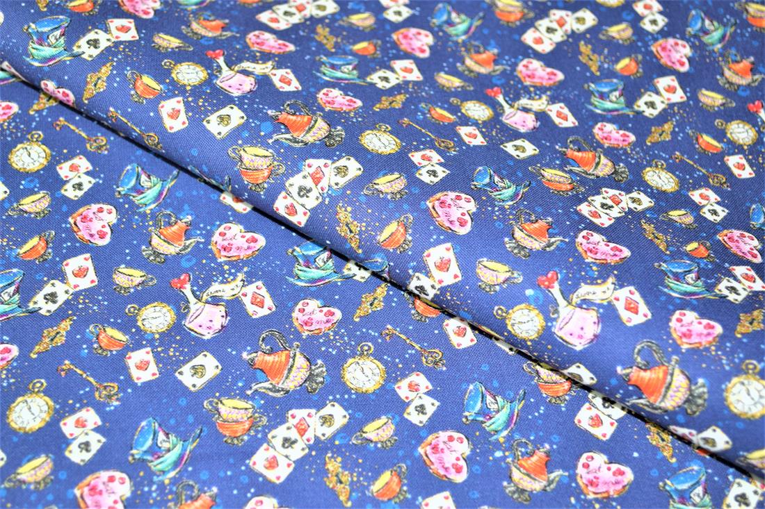 Purple Wonderland Print Cotton Fabric