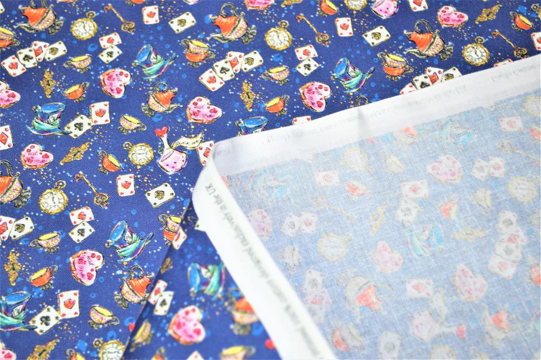 Purple Wonderland Print Cotton Fabric