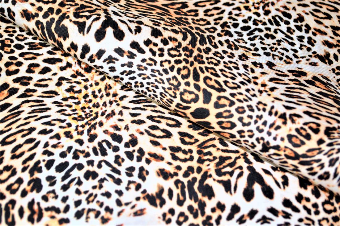 Brown & Black Animals Skin Print Cotton Fabric