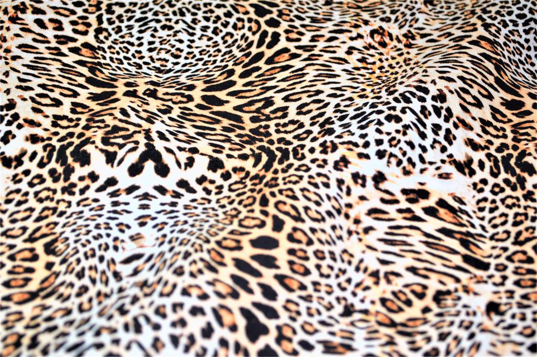 Brown & Black Animals Skin Print Cotton Fabric