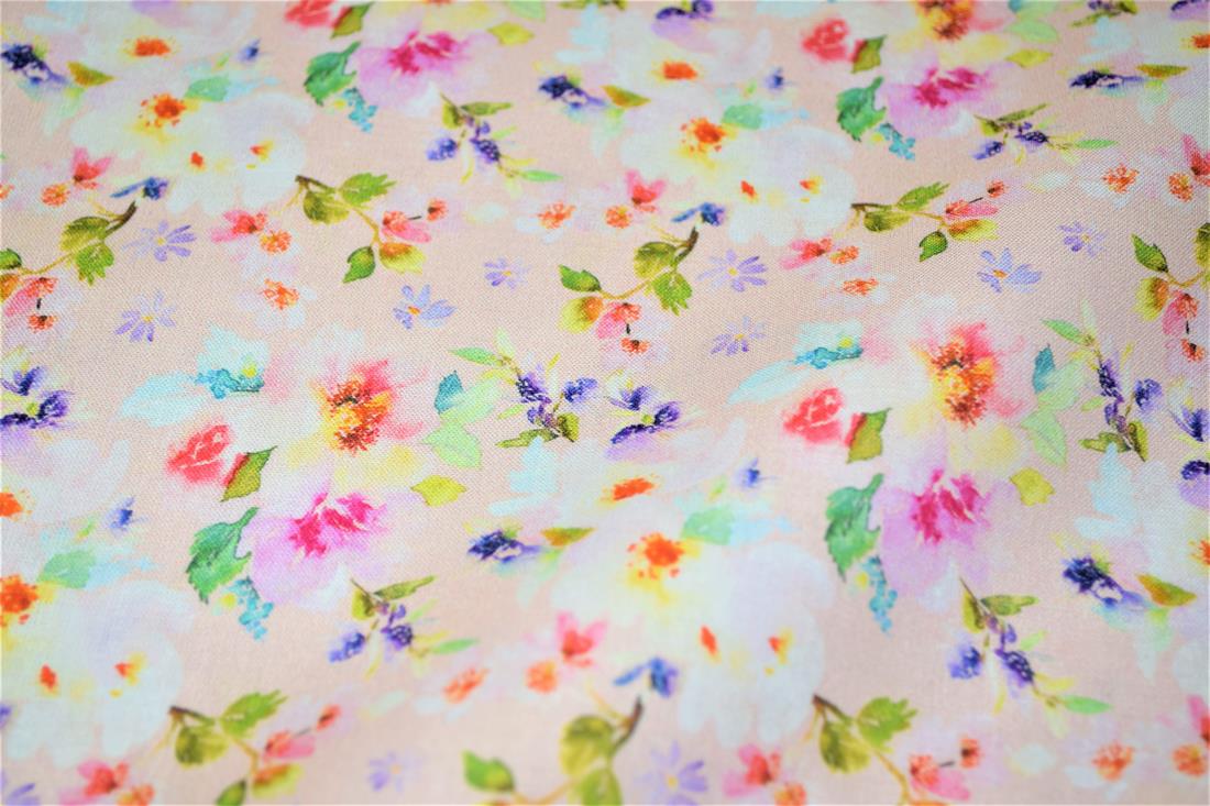 Roses Print Cotton Fabric
