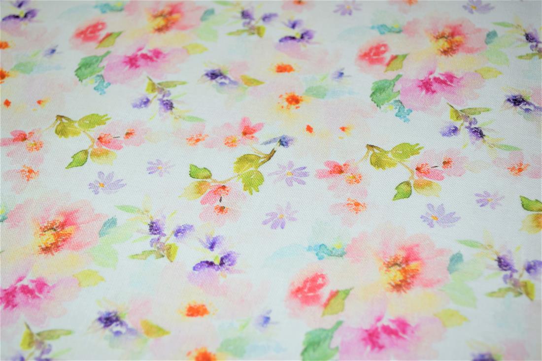 Printed 100% Cotton, Large Roses Print