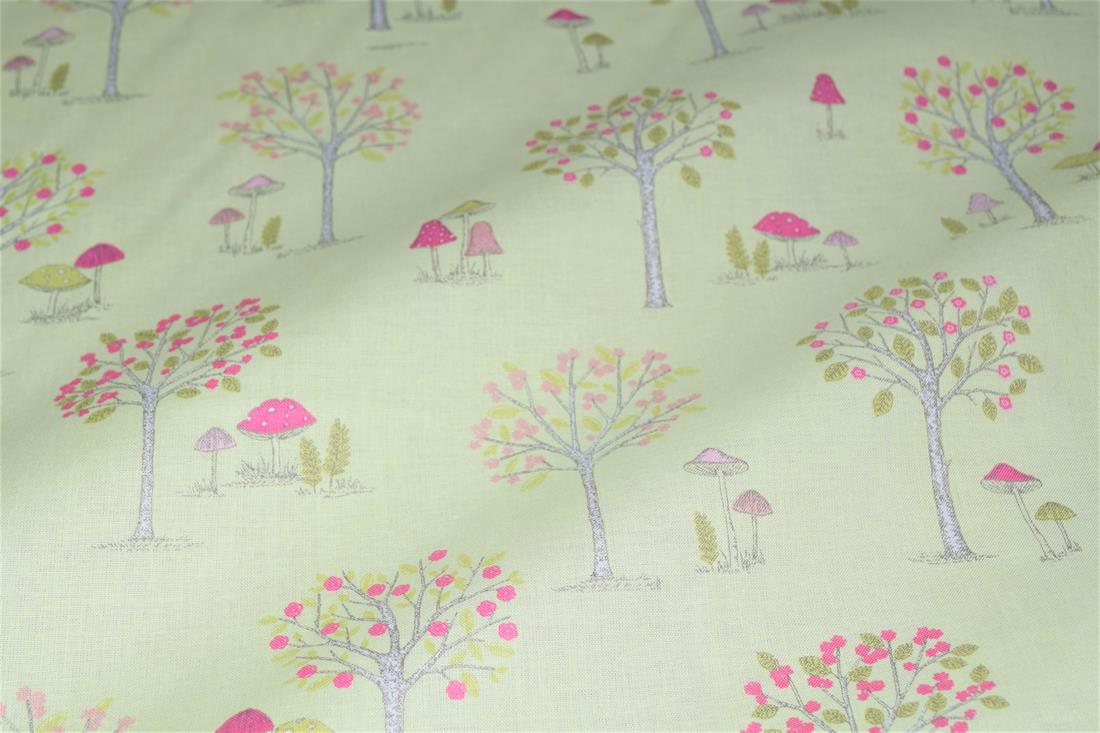 Woodland Forest Printed 100% Cotton Fabric
