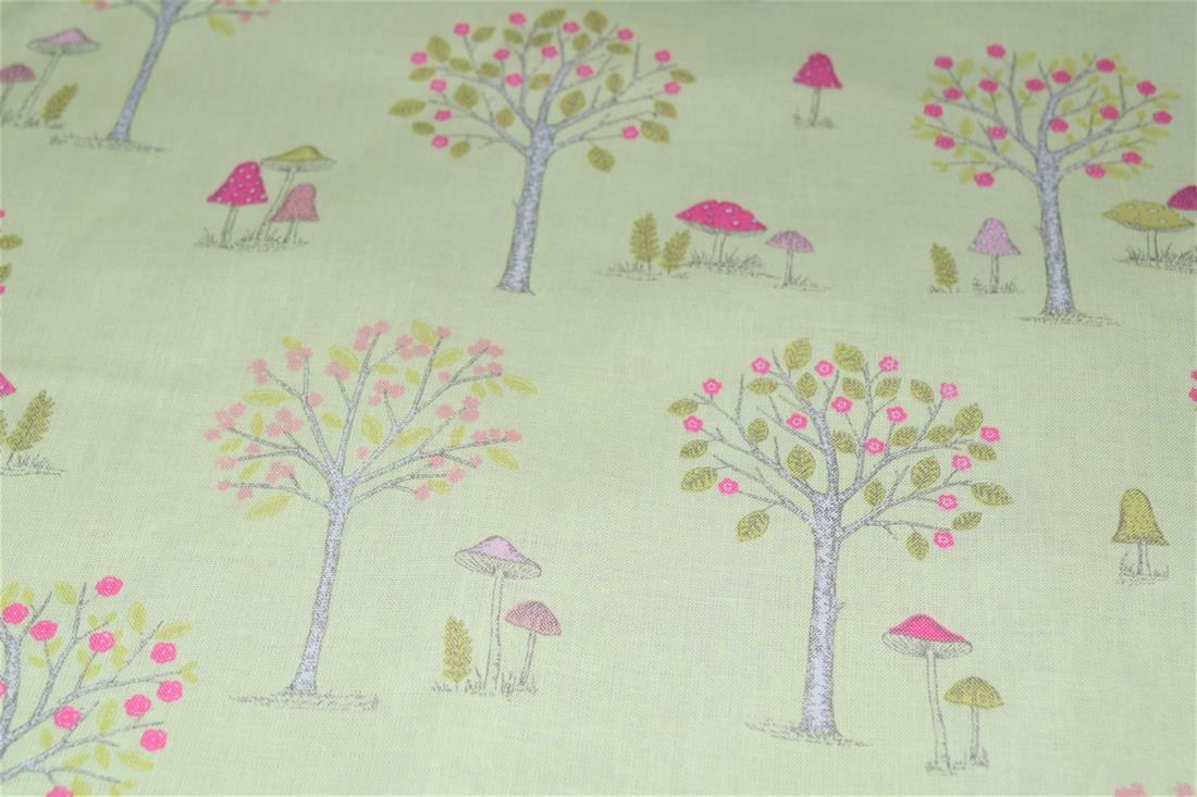 Woodland Forest Printed 100% Cotton Fabric