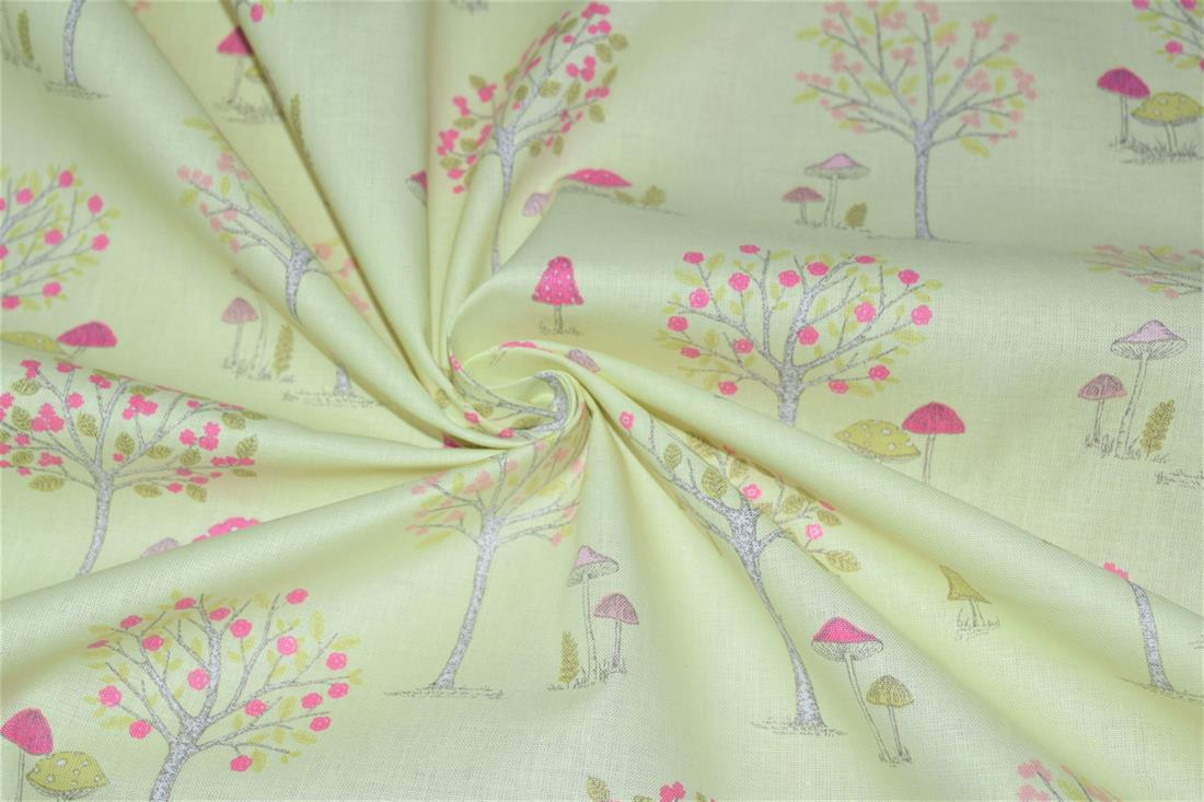 Woodland Forest Printed 100% Cotton Fabric