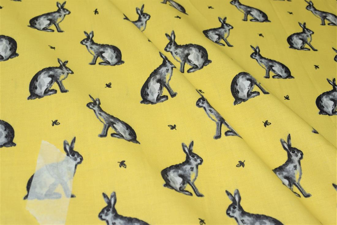 Beatrix Bunny Printed 100% Cotton Fabric