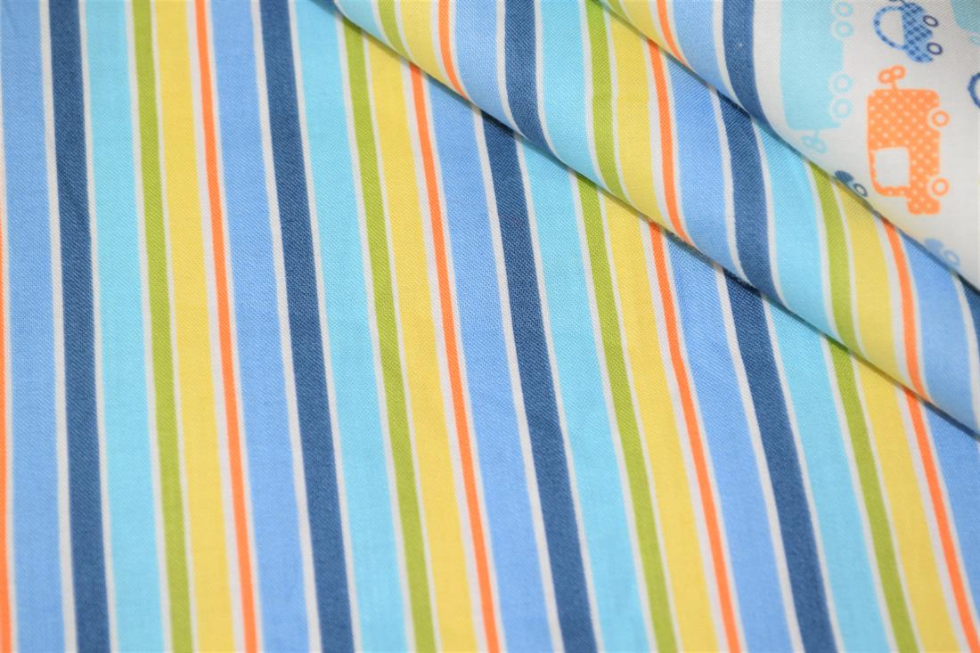 Printed 100% Cotton, Trucks Print