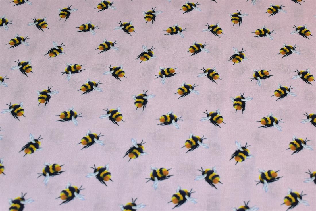 Bumble Bee Printed Digital 100% Cotton Fabric