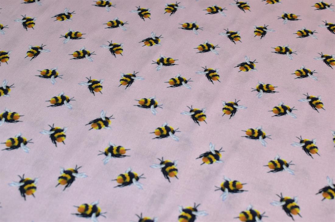 Bumble Bee Printed Digital 100% Cotton Fabric