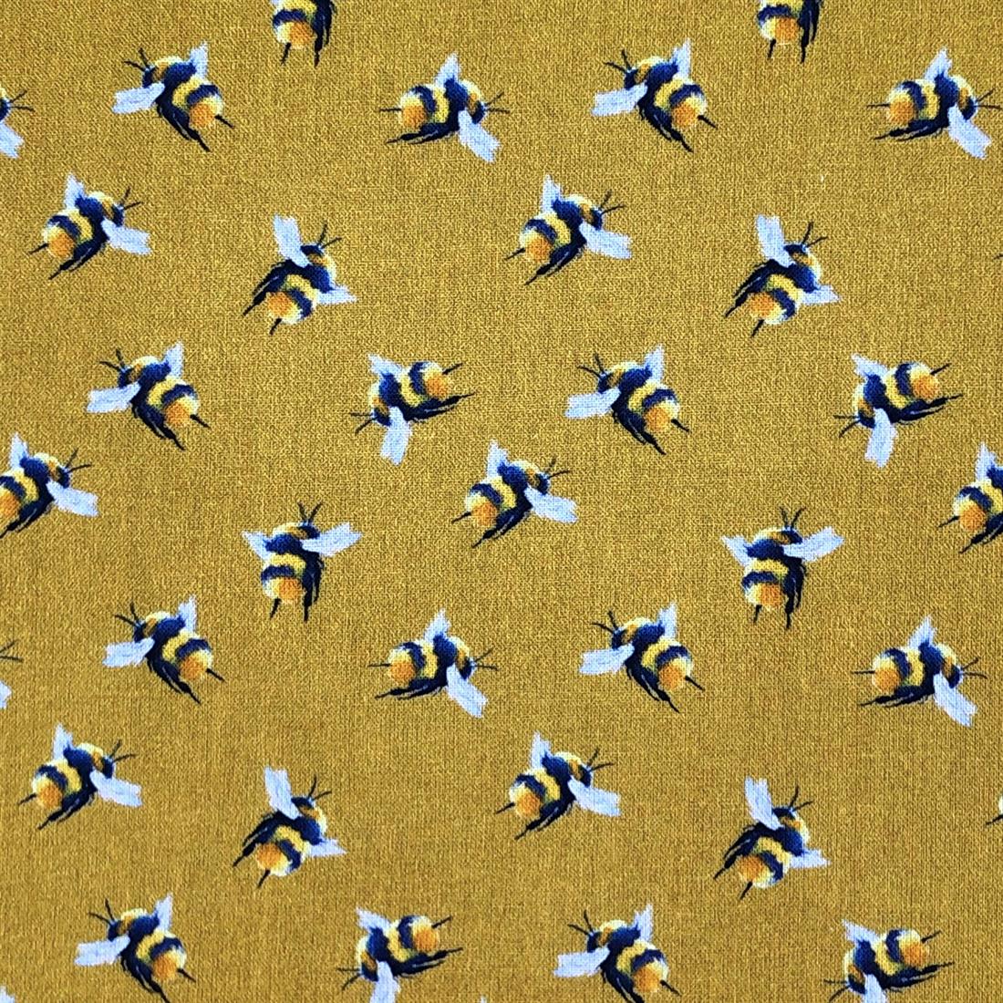 Bumble Bee Printed Digital 100% Cotton Fabric
