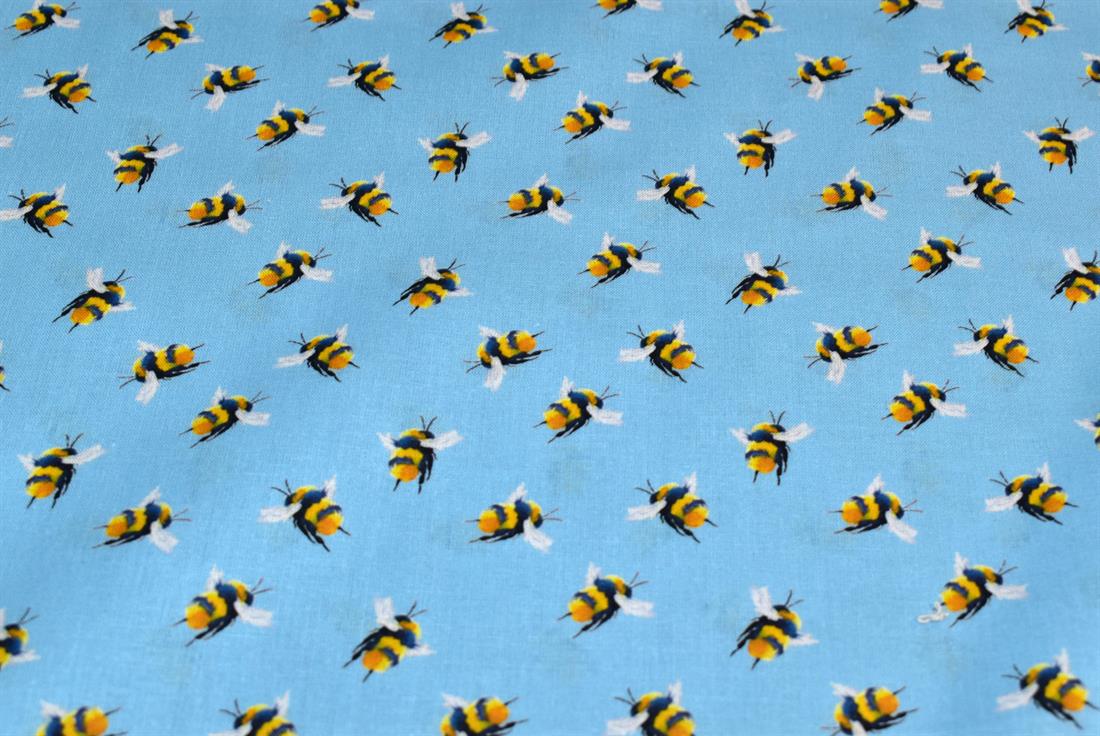 Bumble Bee Printed Digital 100% Cotton Fabric