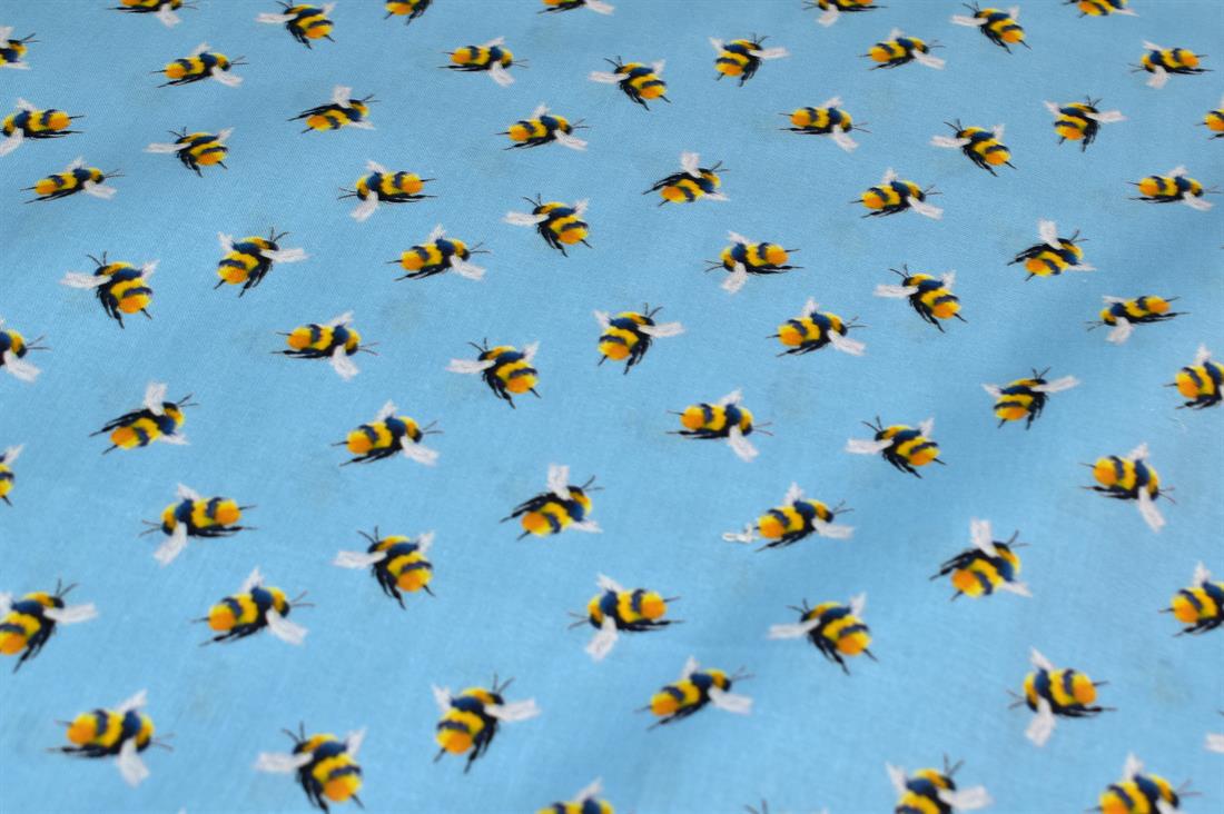 Bumble Bee Printed Digital 100% Cotton Fabric