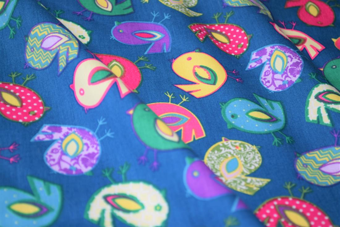 Teal Easter Chicks Print