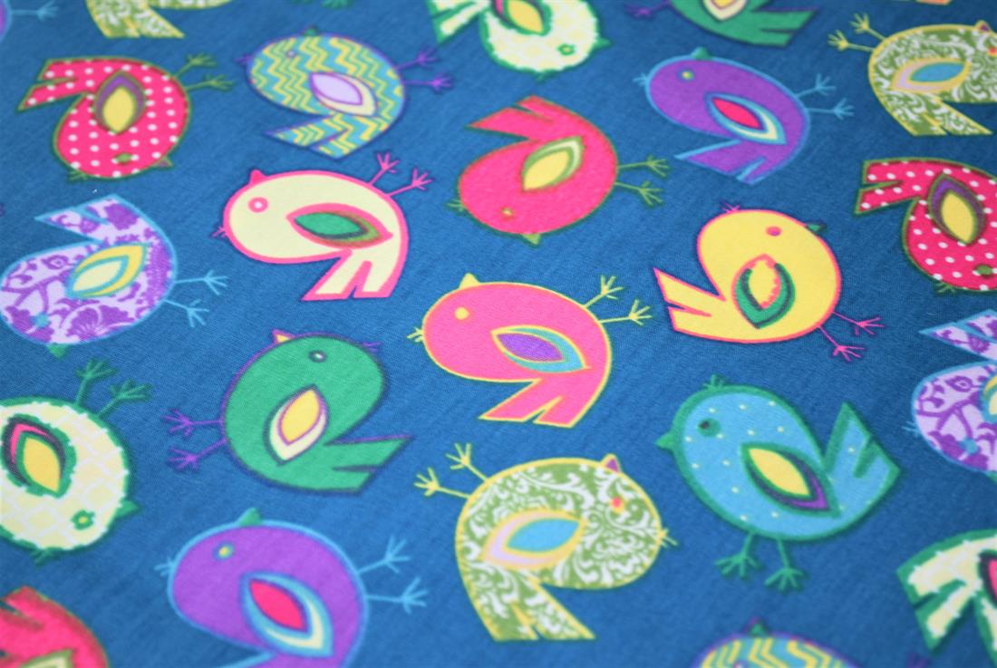 Teal Easter Chicks Print