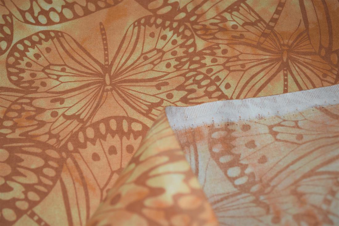 100% Cotton Quilting Fabric, Butterfly Print Desing