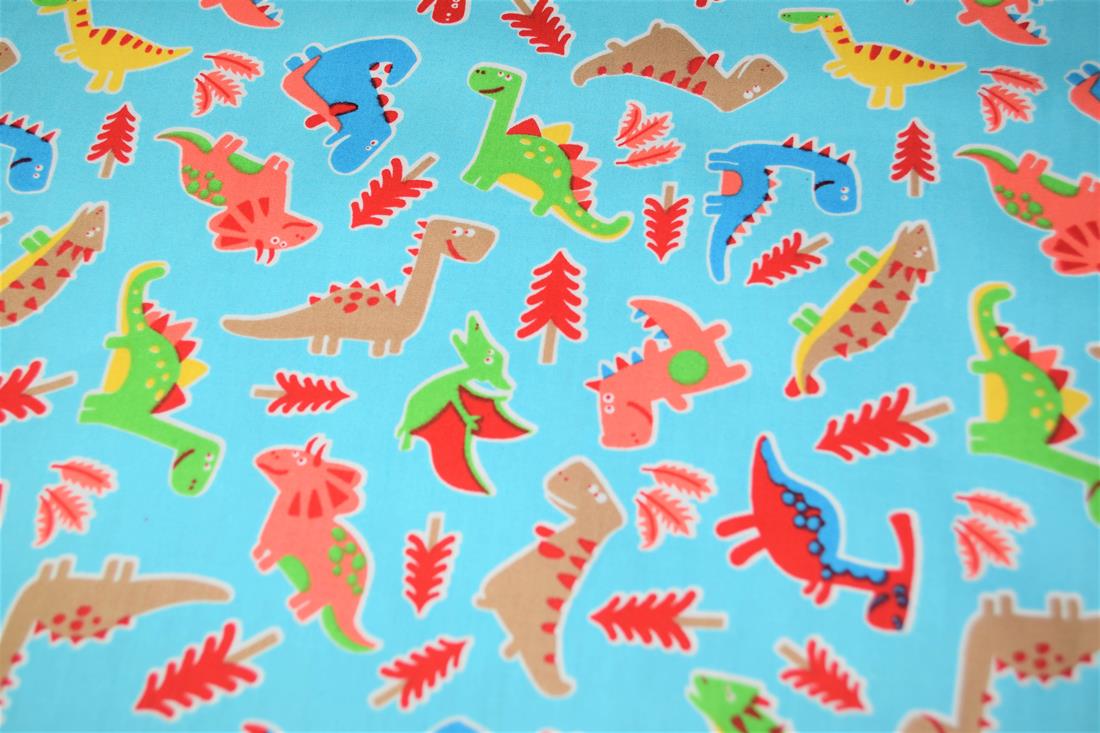 Dinosaurs print Cotton Fabric