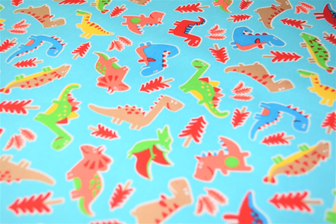 Dinosaurs print Cotton Fabric