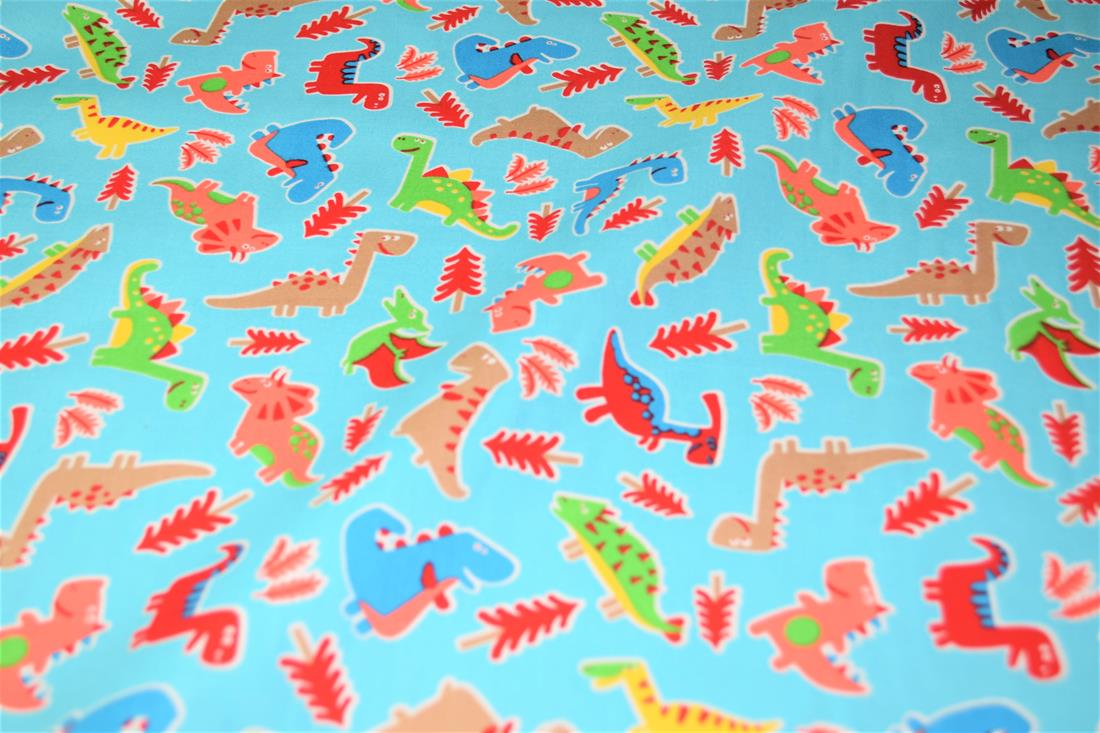 Dinosaurs print Cotton Fabric