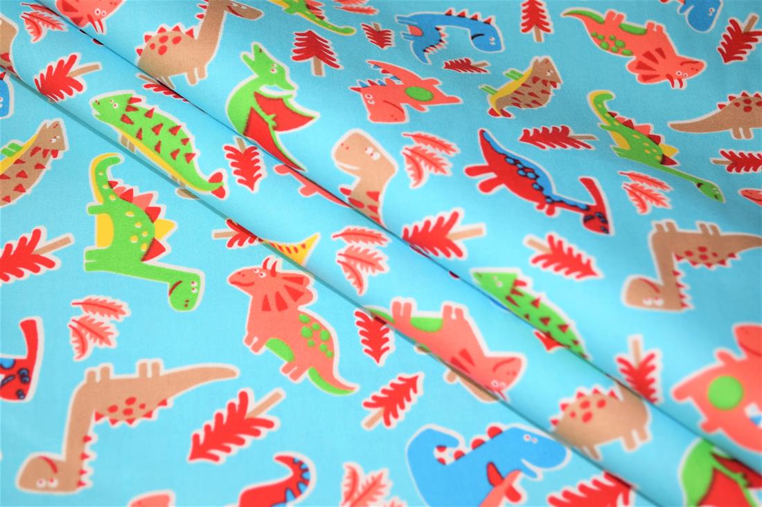 Dinosaurs print Cotton Fabric
