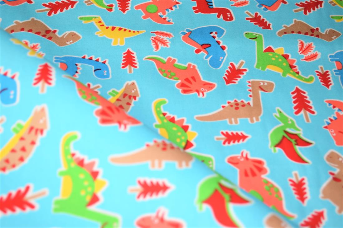 Dinosaurs print Cotton Fabric