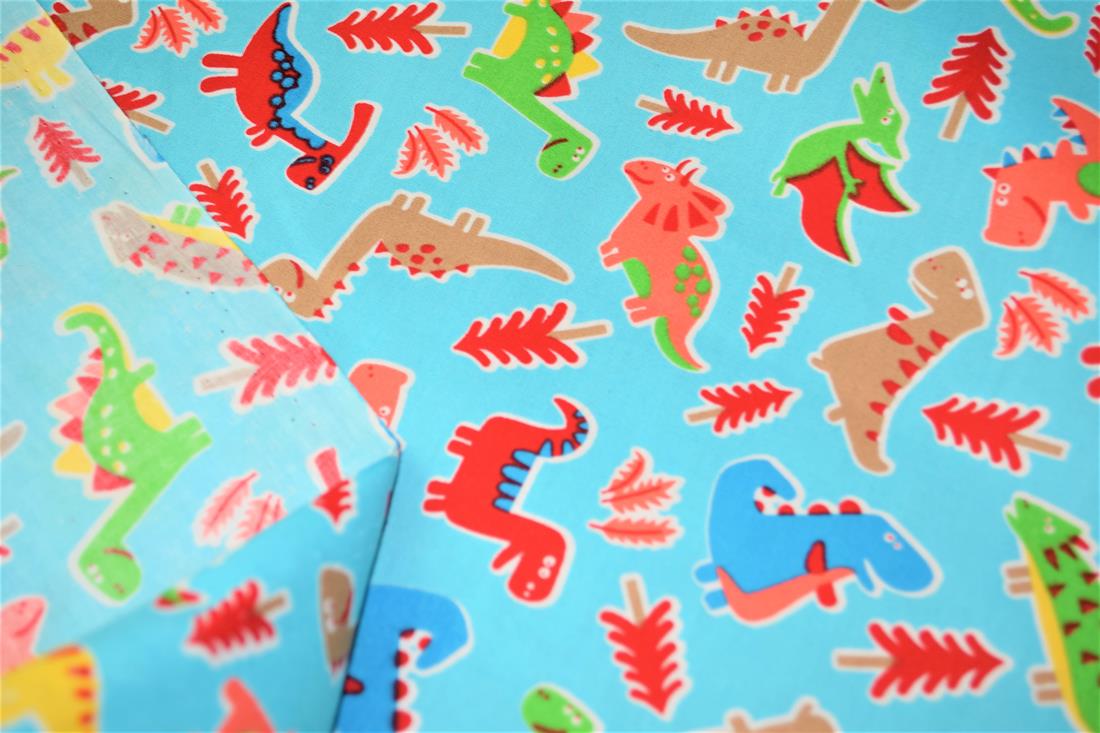Dinosaurs print Cotton Fabric