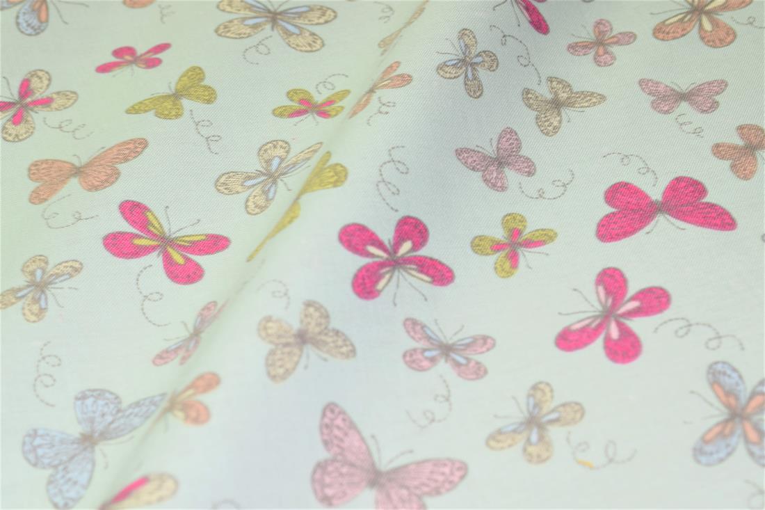 Woodland Butterflies Printed 100% Cotton Butterfly Fabric