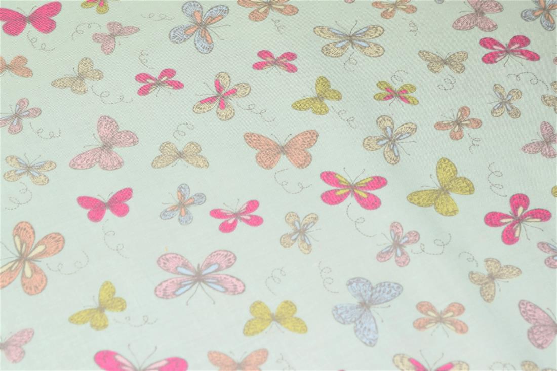 Woodland Butterflies Printed 100% Cotton Butterfly Fabric