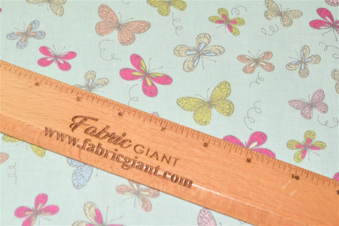 Woodland Butterflies Printed 100% Cotton Butterfly Fabric