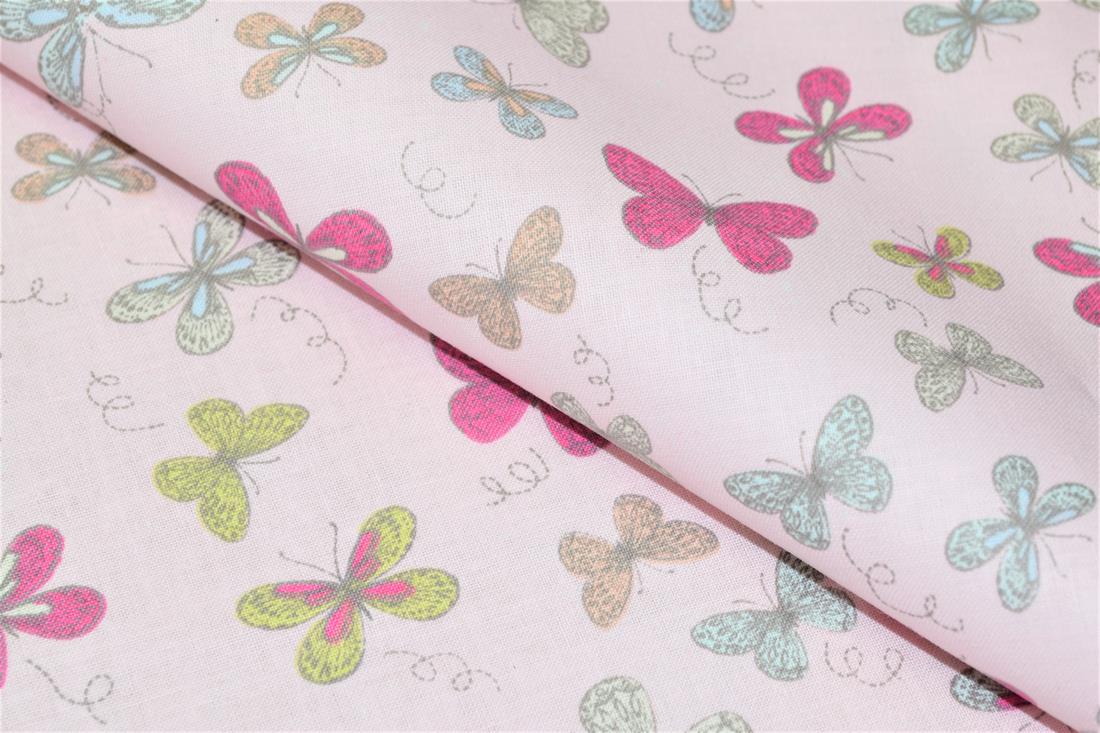 Woodland Butterflies Printed 100% Cotton Butterfly Fabric