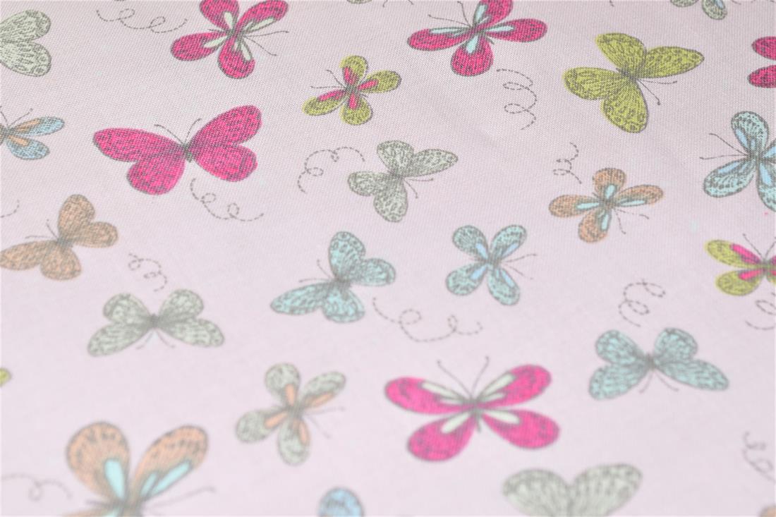 Woodland Butterflies Printed 100% Cotton Butterfly Fabric