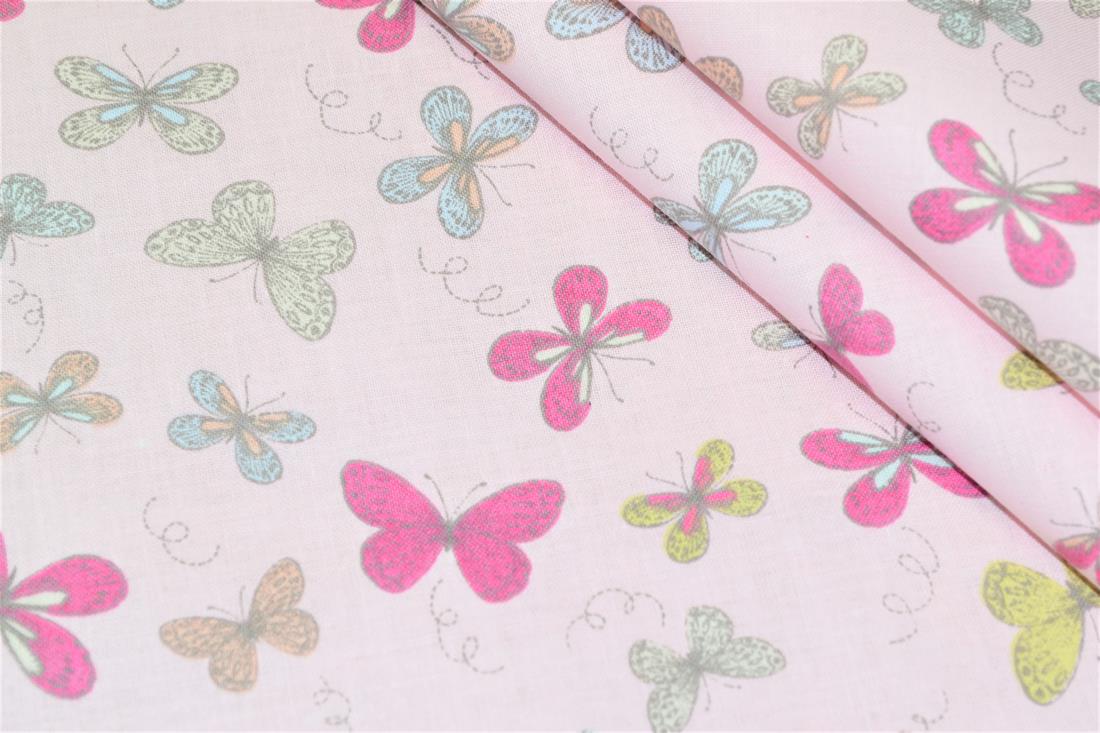 Woodland Butterflies Printed 100% Cotton Butterfly Fabric