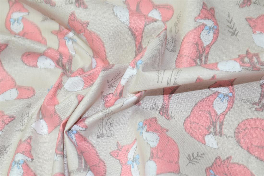Printed 100% Cotton Fox Lifestyle Fabric