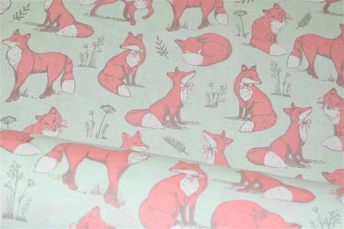 Printed 100% Cotton Fox Lifestyle Fabric
