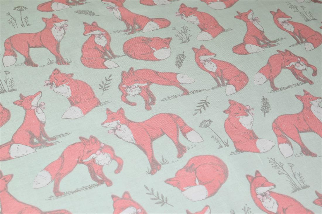 Printed 100% Cotton Fox Lifestyle Fabric