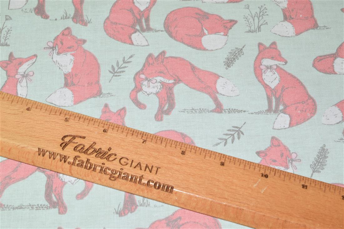 Printed 100% Cotton Fox Lifestyle Fabric