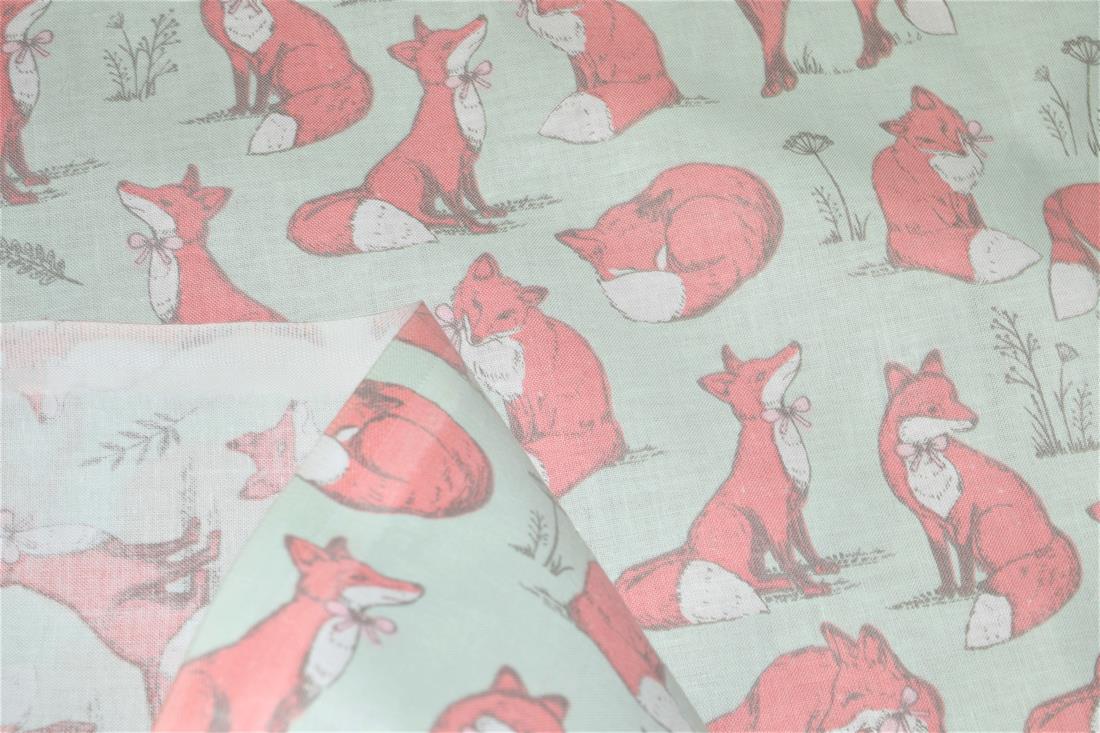 Printed 100% Cotton Fox Lifestyle Fabric