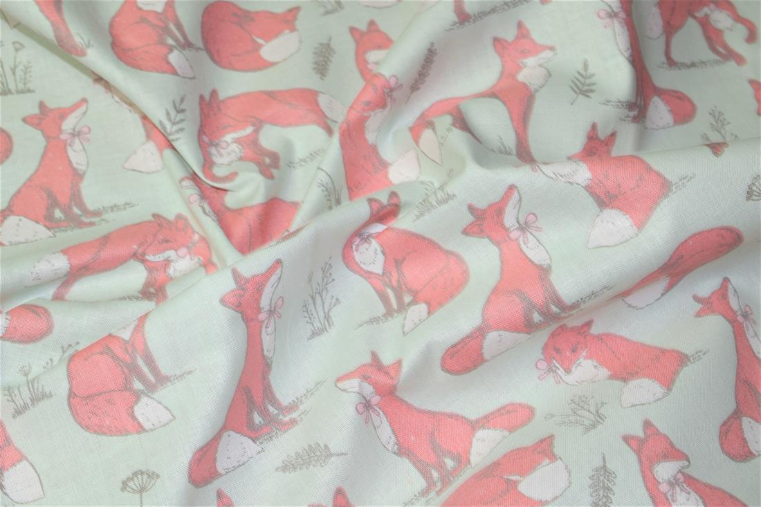 Printed 100% Cotton Fox Lifestyle Fabric