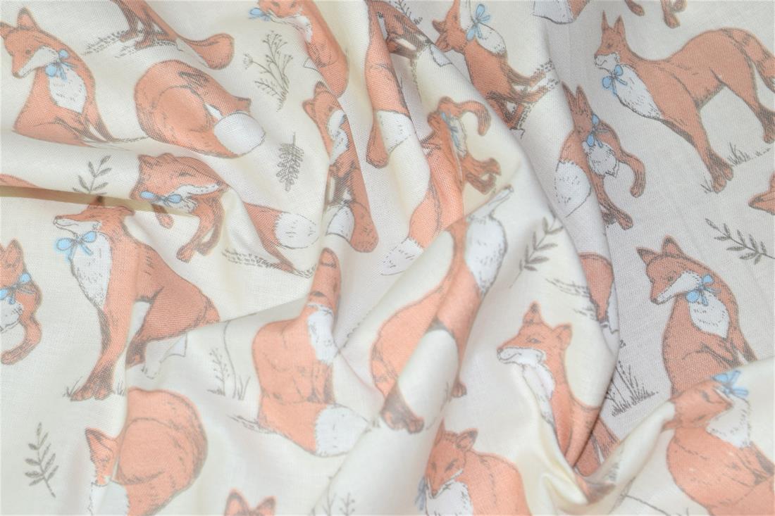 Printed 100% Cotton Fox Lifestyle Fabric