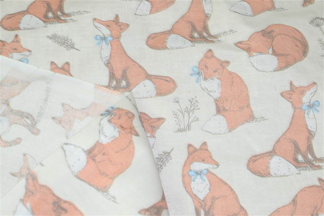 Printed 100% Cotton Fox Lifestyle Fabric