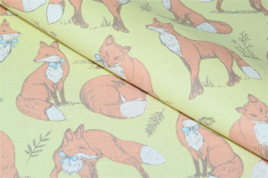 Printed 100% Cotton Fox Lifestyle Fabric
