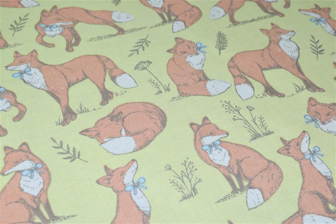 Printed 100% Cotton Fox Lifestyle Fabric