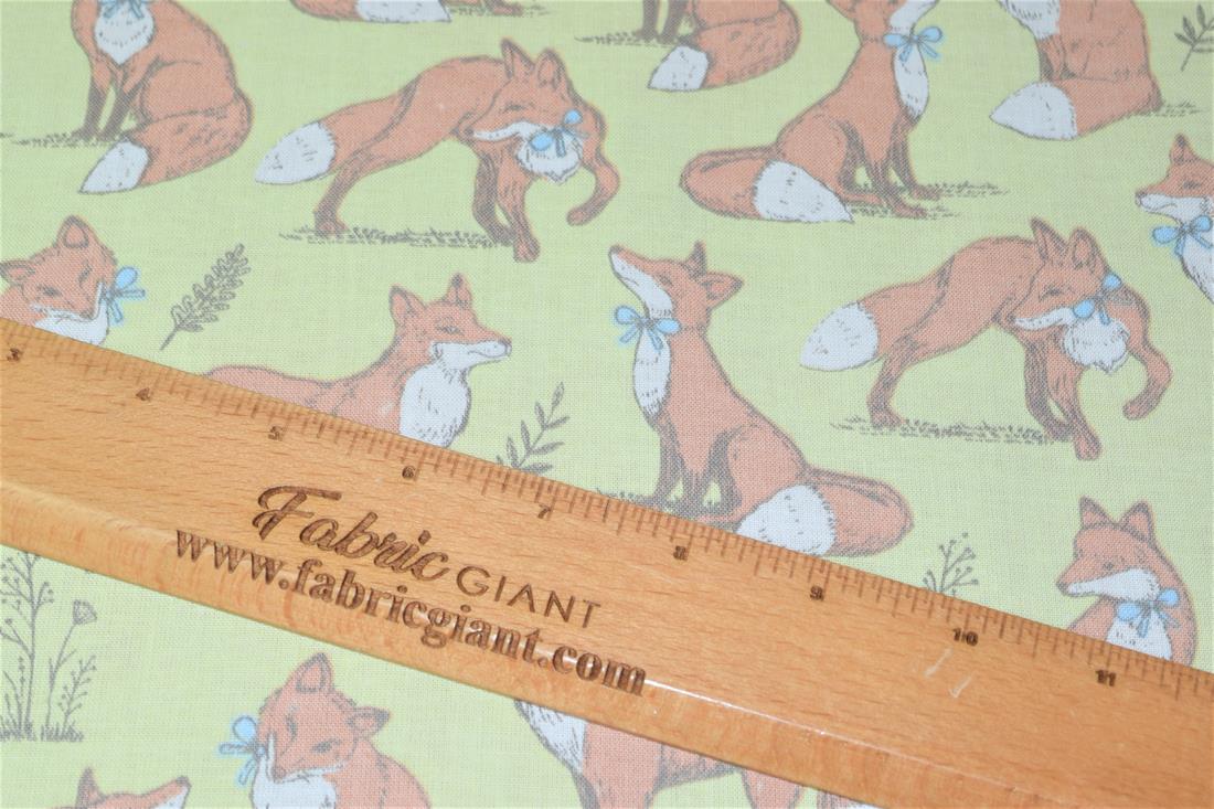 Printed 100% Cotton Fox Lifestyle Fabric