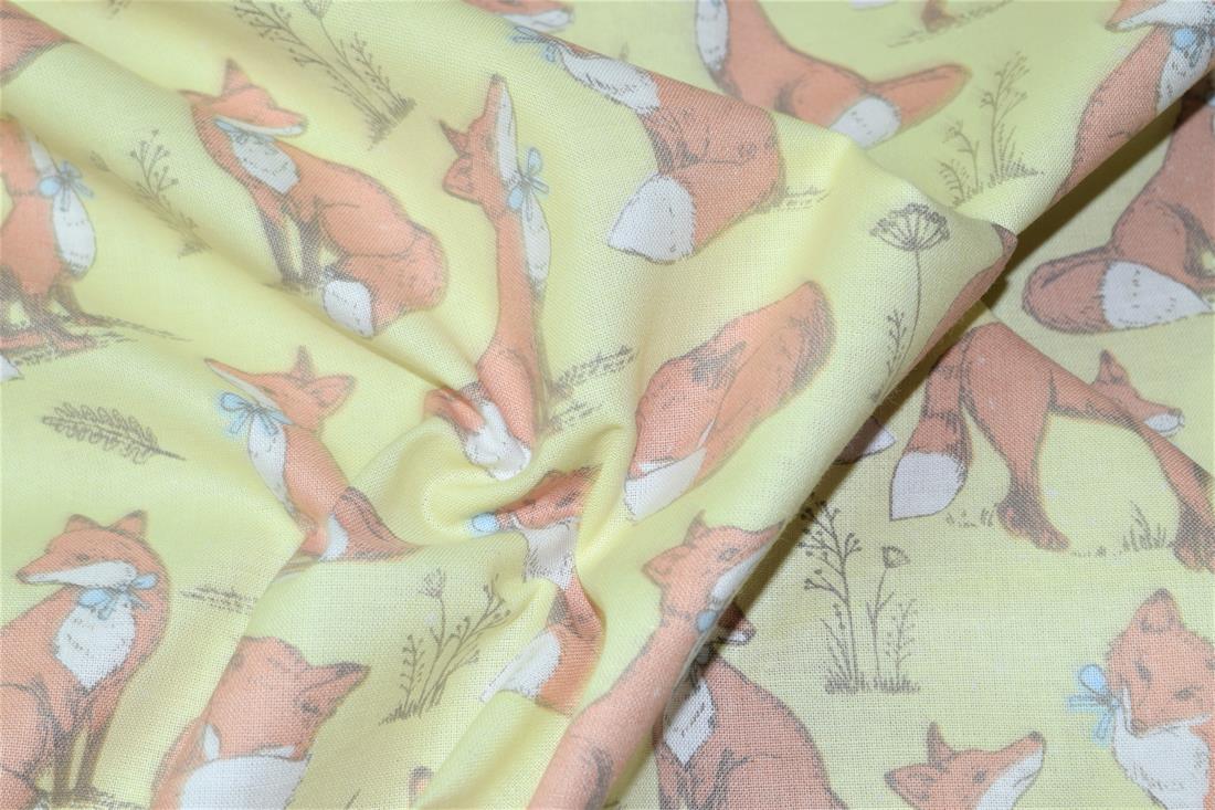 Printed 100% Cotton Fox Lifestyle Fabric